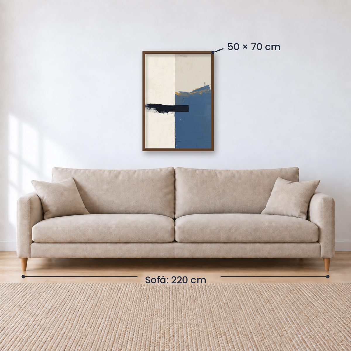 Cuadro Decorativo Azul como el mar AZUL XIX