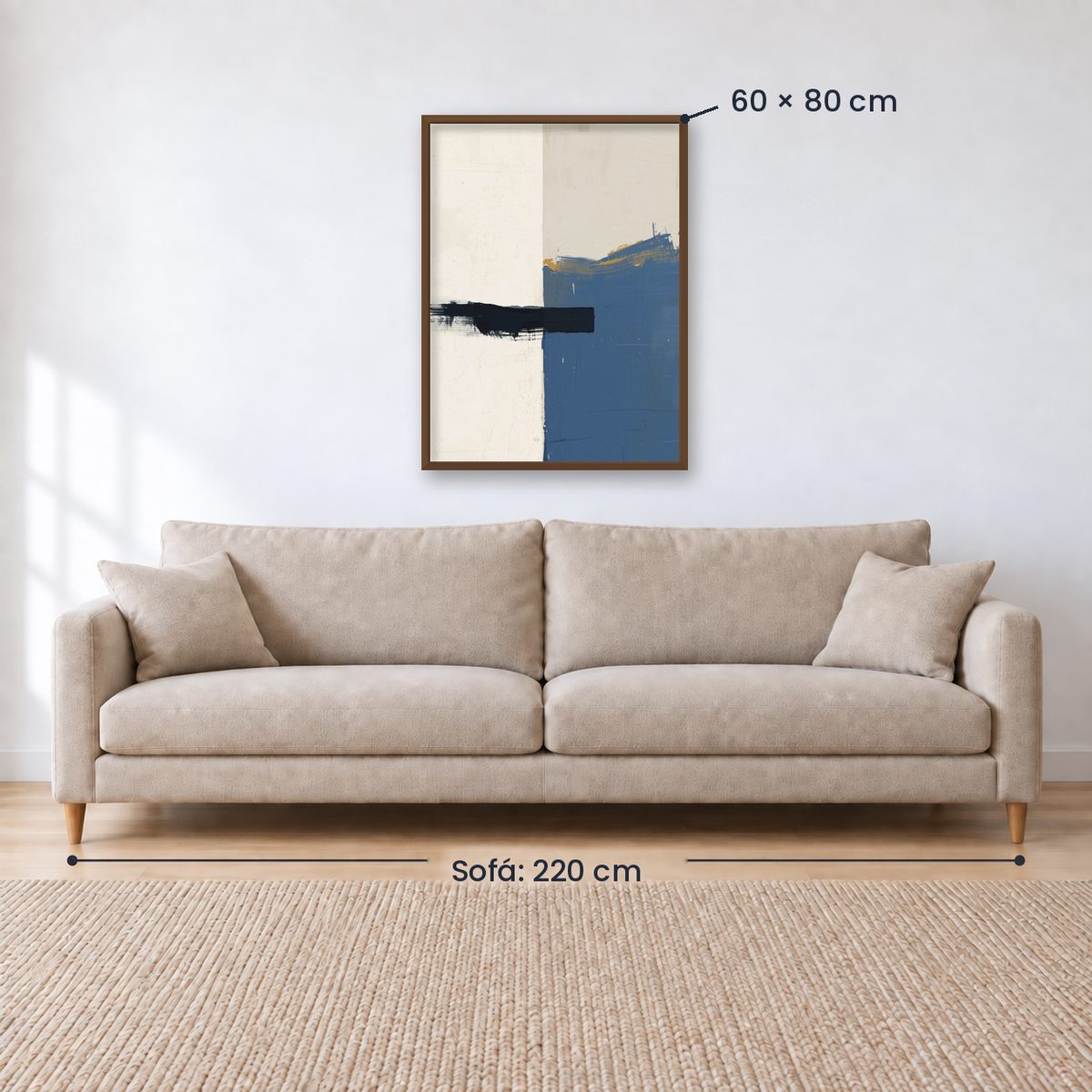 Cuadro Decorativo Azul como el mar AZUL XIX