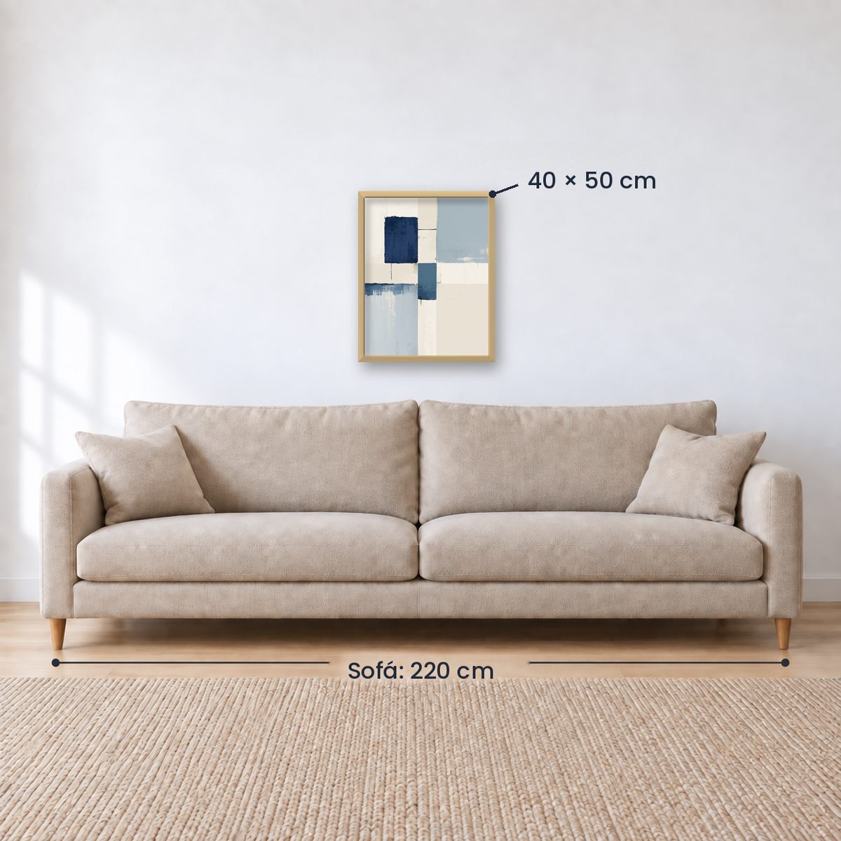 Cuadro Decorativo Azul como el mar AZUL XVI