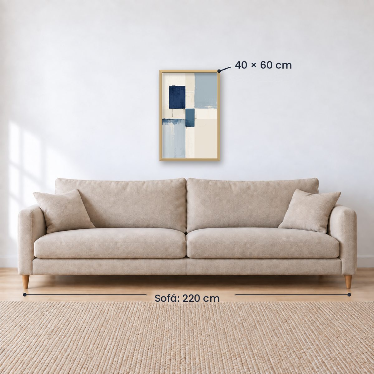 Cuadro Decorativo Azul como el mar AZUL XVI