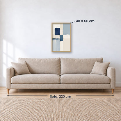 Cuadro Decorativo Azul como el mar AZUL XVI