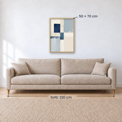 Cuadro Decorativo Azul como el mar AZUL XVI