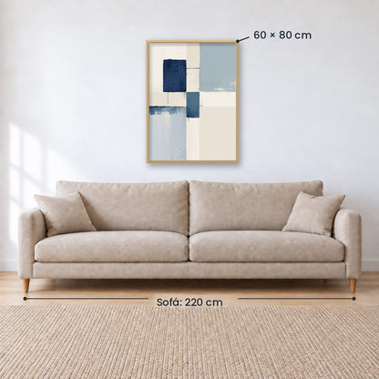 Cuadro Decorativo Azul como el mar AZUL XVI