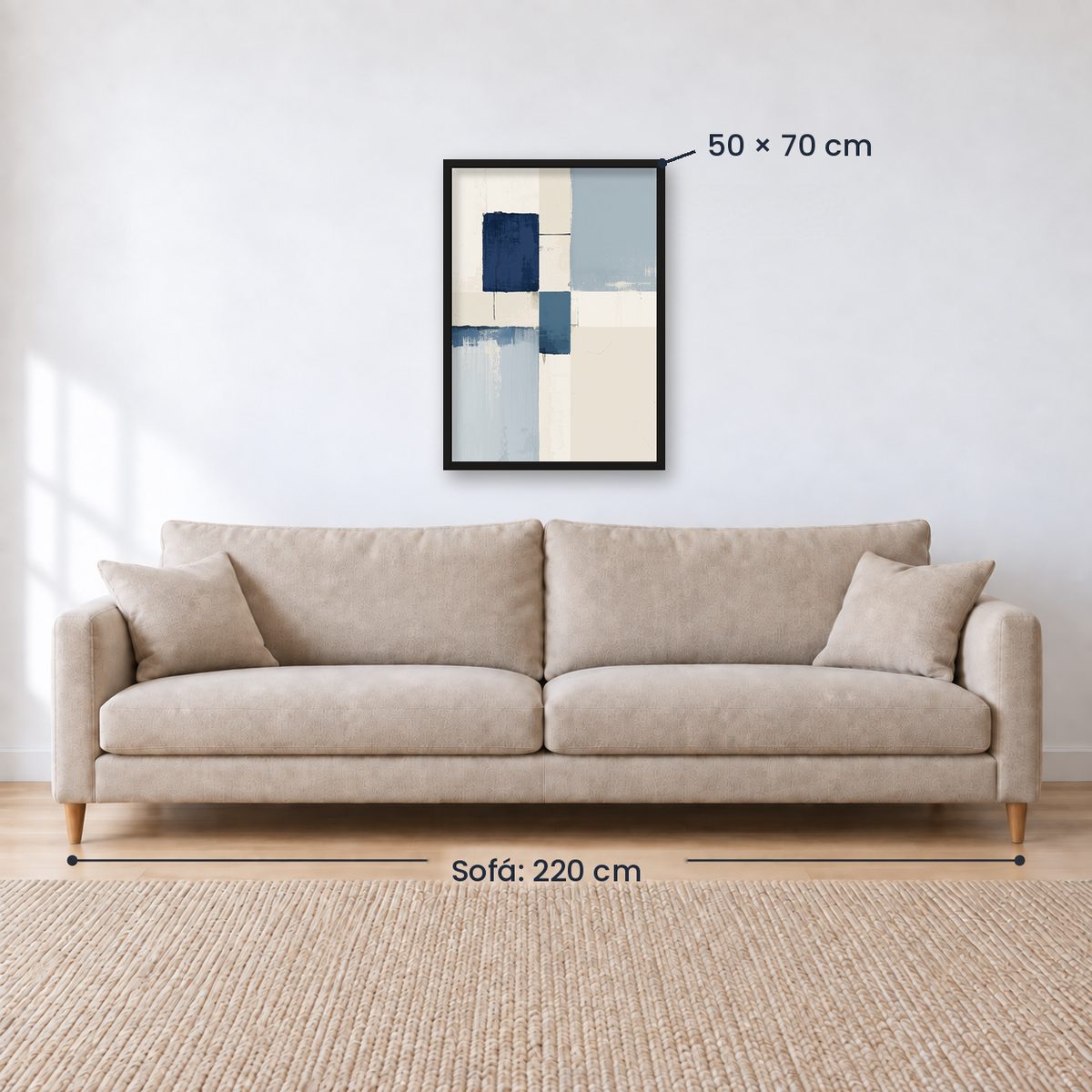 Cuadro Decorativo Azul como el mar AZUL XVI