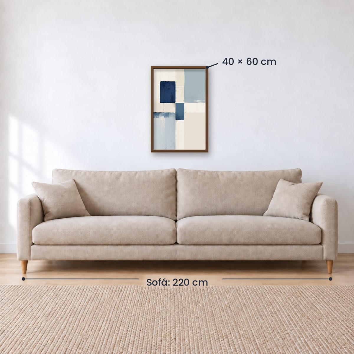 Cuadro Decorativo Azul como el mar AZUL XVI