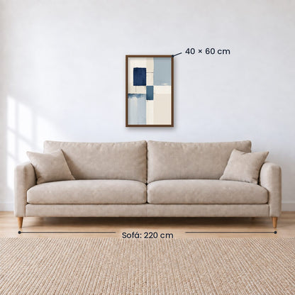 Cuadro Decorativo Azul como el mar AZUL XVI