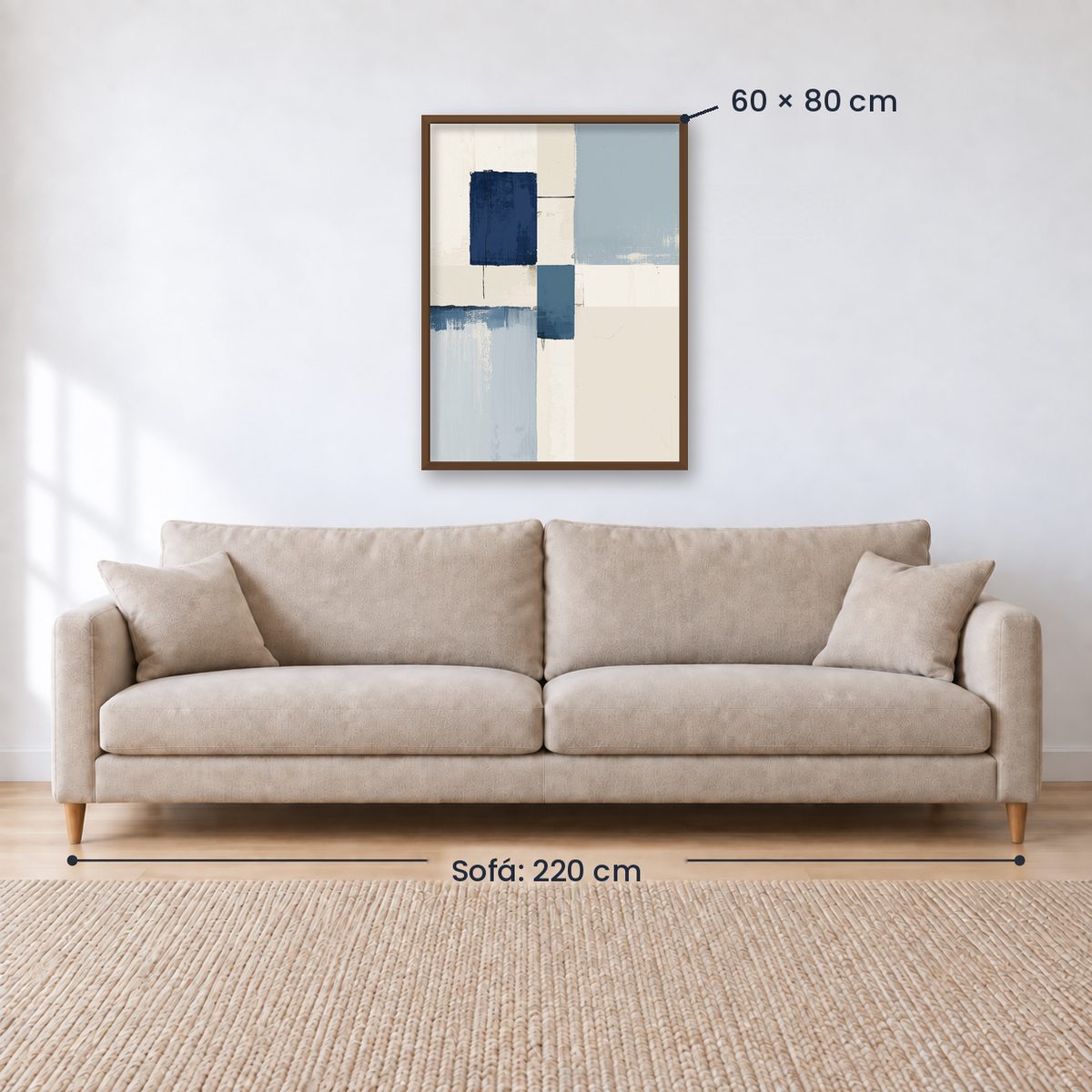 Cuadro Decorativo Azul como el mar AZUL XVI