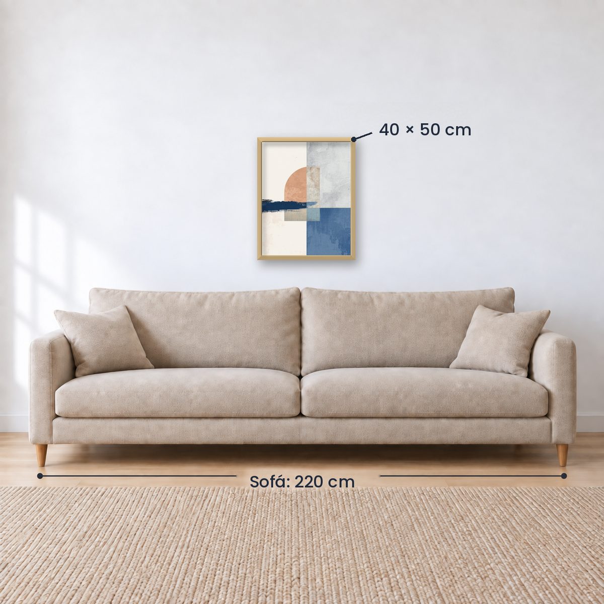 Cuadro Decorativo Azul como el mar AZUL XX