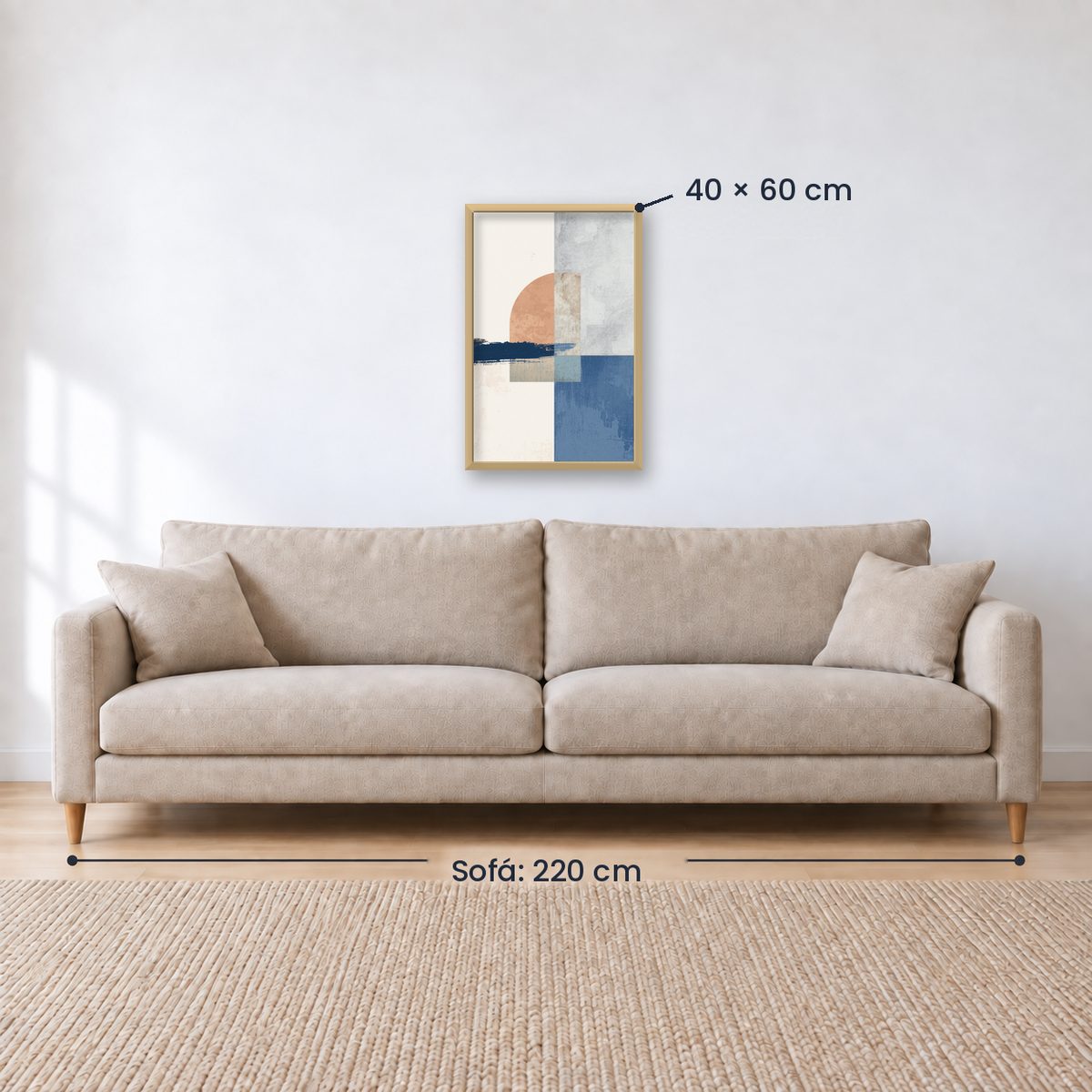 Cuadro Decorativo Azul como el mar AZUL XX