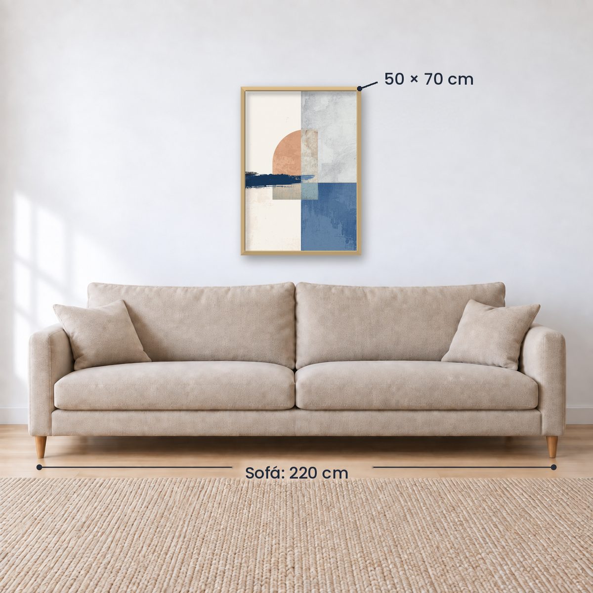 Cuadro Decorativo Azul como el mar AZUL XX