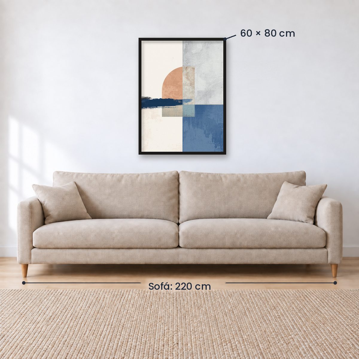 Cuadro Decorativo Azul como el mar AZUL XX