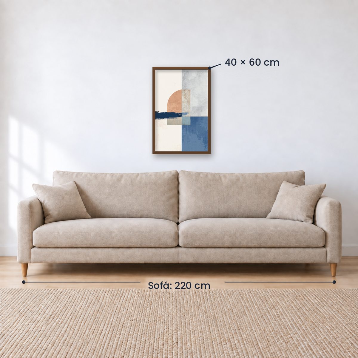 Cuadro Decorativo Azul como el mar AZUL XX
