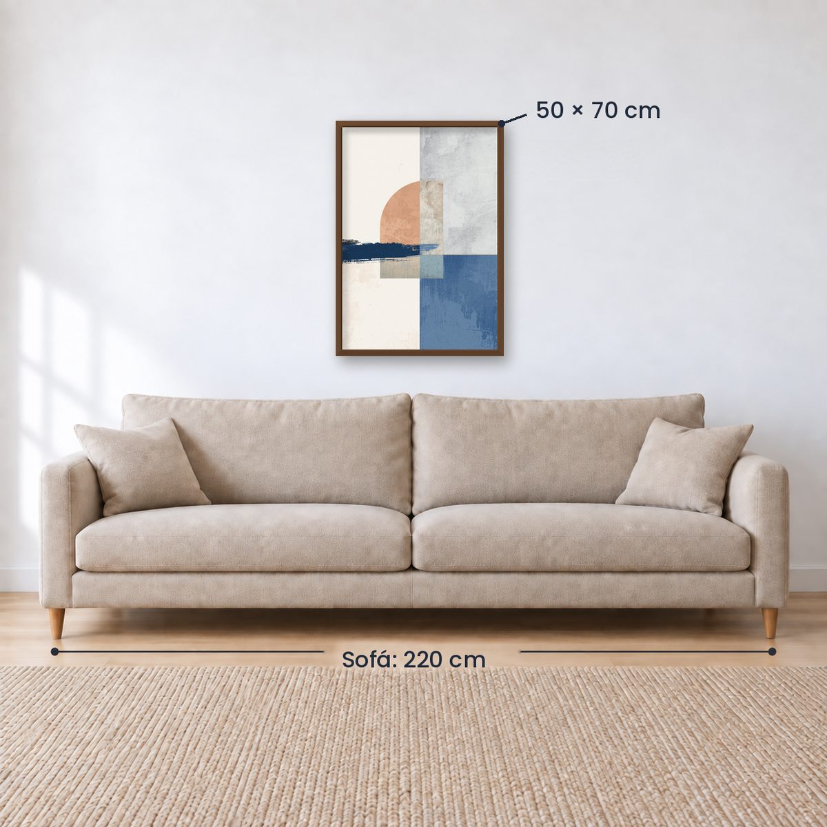 Cuadro Decorativo Azul como el mar AZUL XX