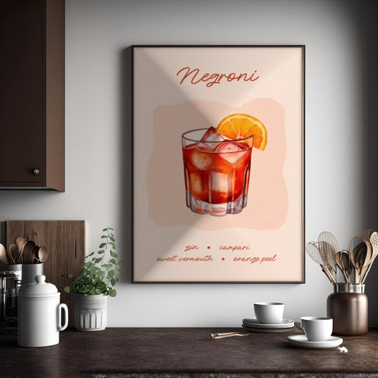 Cuadro Individual Barra, Tragos, The Bar Wall V