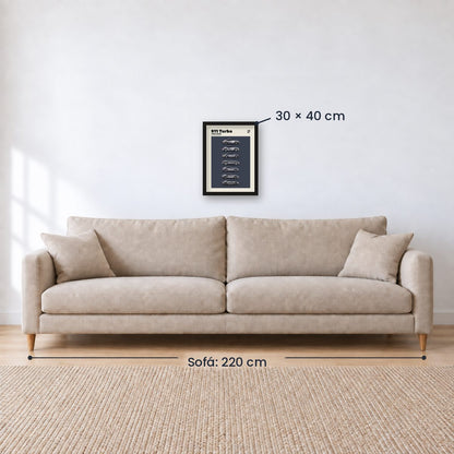 Cuadro Individual Deportes, Autos, The Man Cave Collection XIX