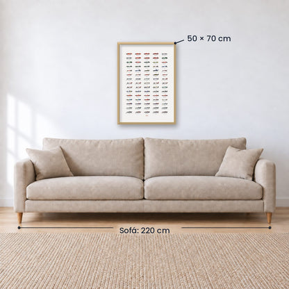 Cuadro Individual Deportes, Autos, The Man Cave Collection XX
