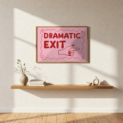 Cuadro Individual Frases, Dramatic Exit