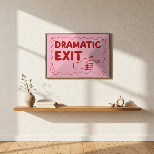 Cuadro Individual Frases, Dramatic Exit