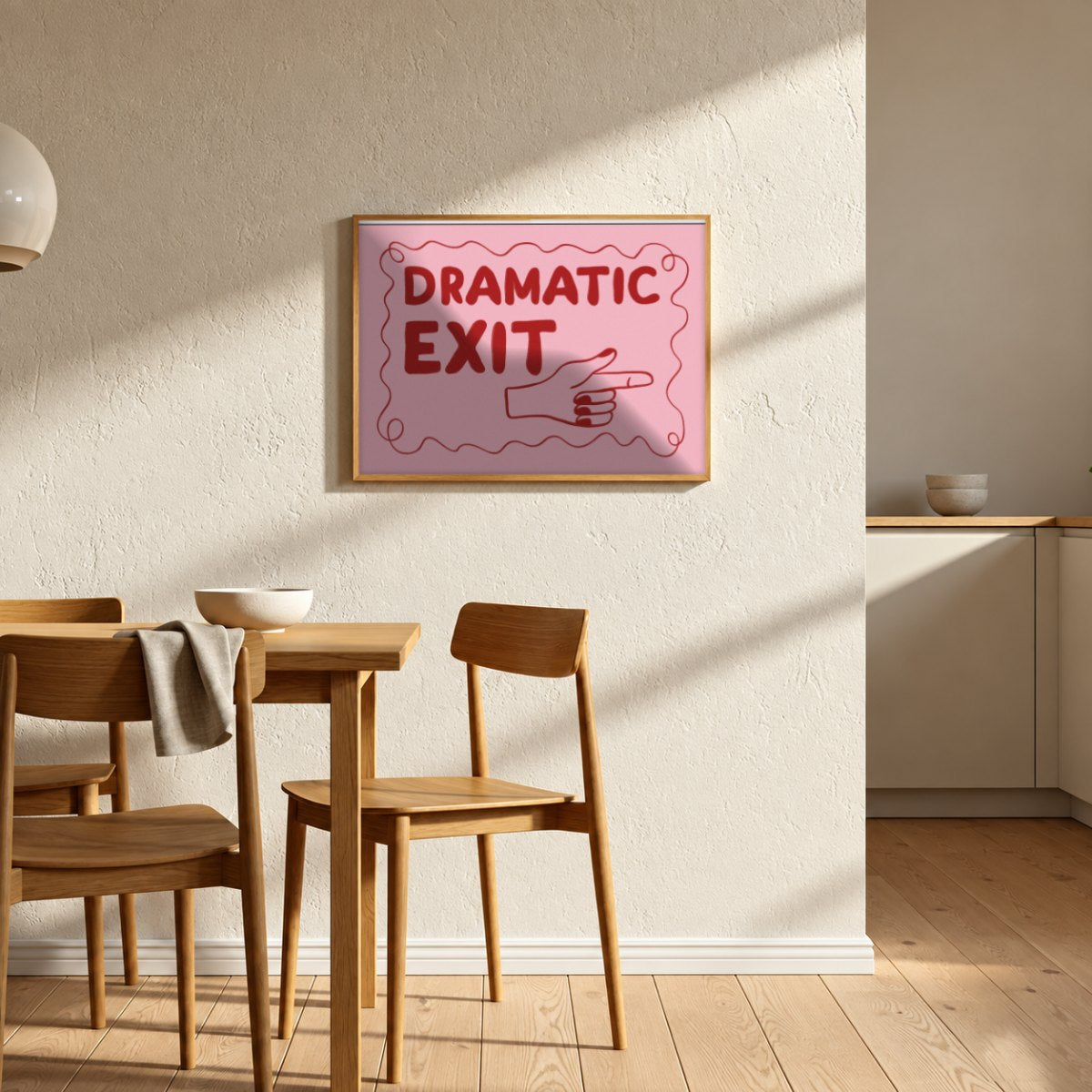 Cuadro Individual Frases, Dramatic Exit
