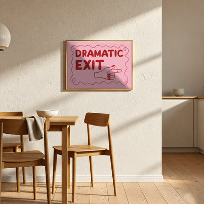 Cuadro Individual Frases, Dramatic Exit
