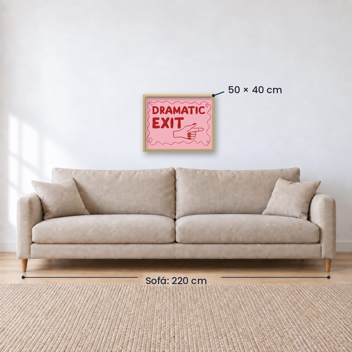 Cuadro Individual Frases, Dramatic Exit