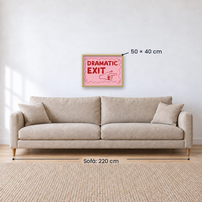 Cuadro Individual Frases, Dramatic Exit