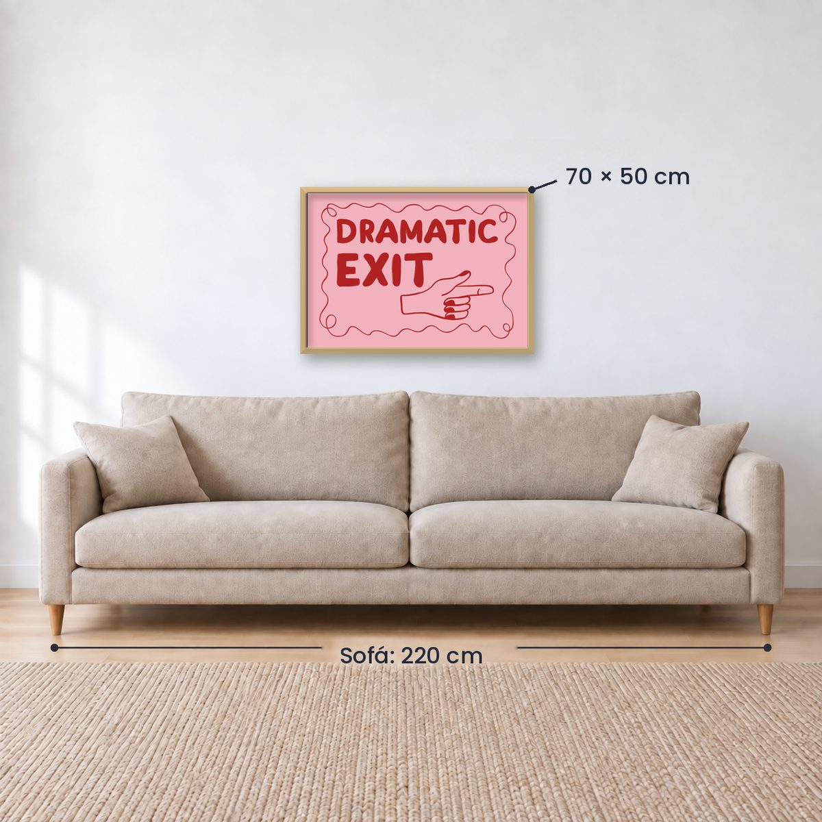 Cuadro Individual Frases, Dramatic Exit