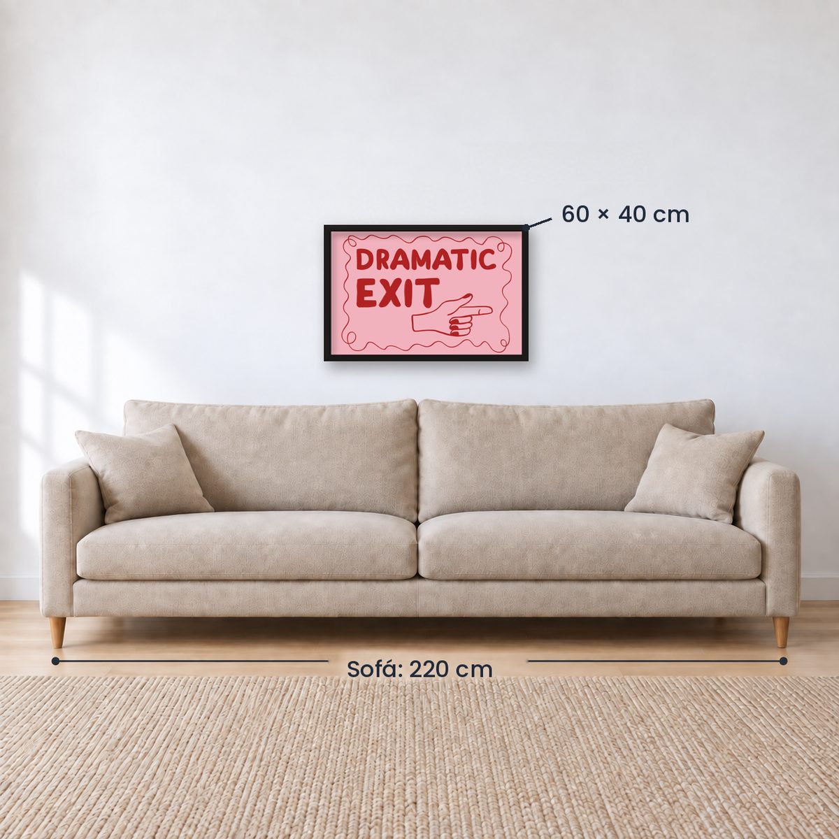 Cuadro Individual Frases, Dramatic Exit