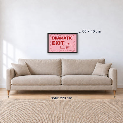 Cuadro Individual Frases, Dramatic Exit