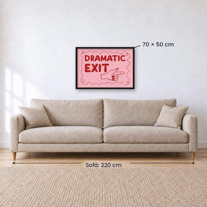 Cuadro Individual Frases, Dramatic Exit