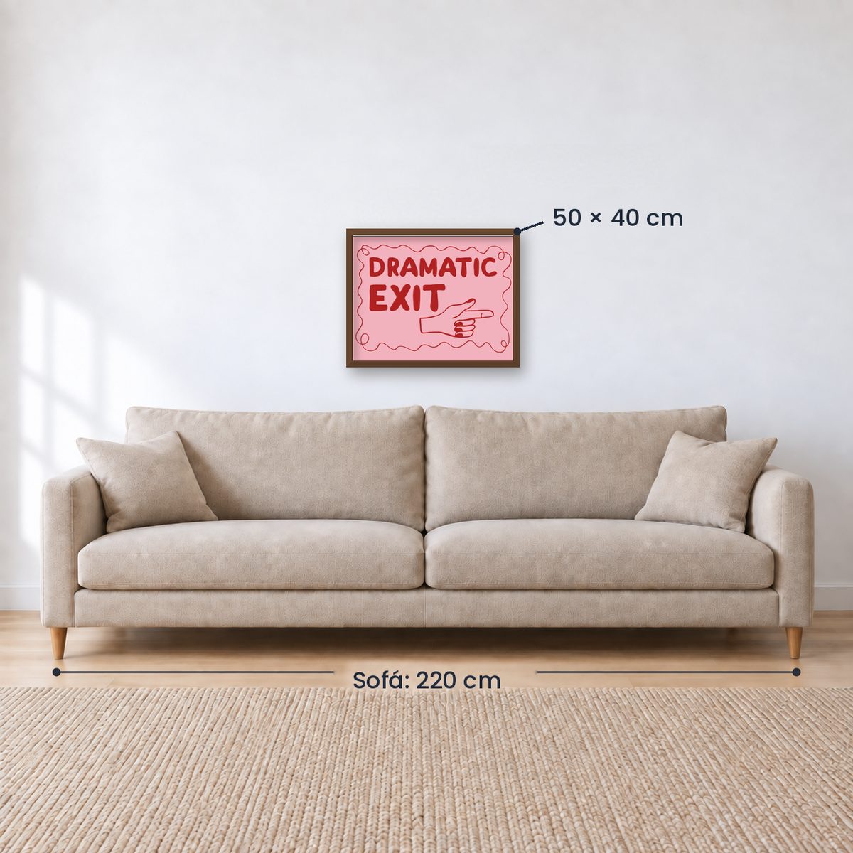 Cuadro Individual Frases, Dramatic Exit