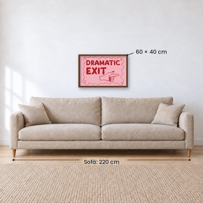 Cuadro Individual Frases, Dramatic Exit