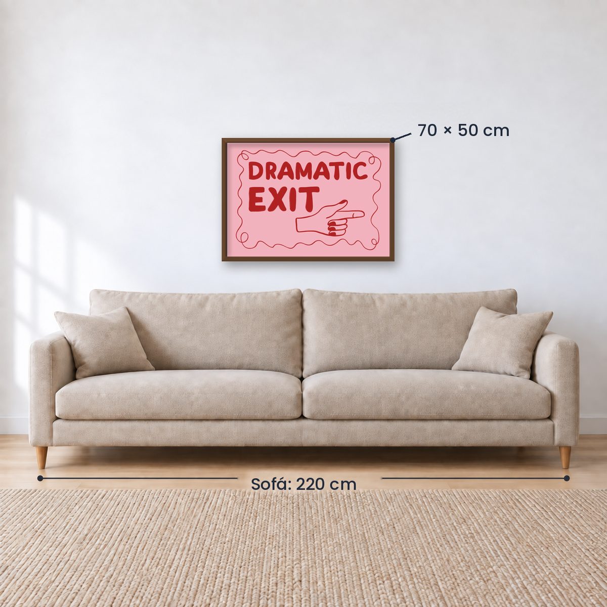 Cuadro Individual Frases, Dramatic Exit