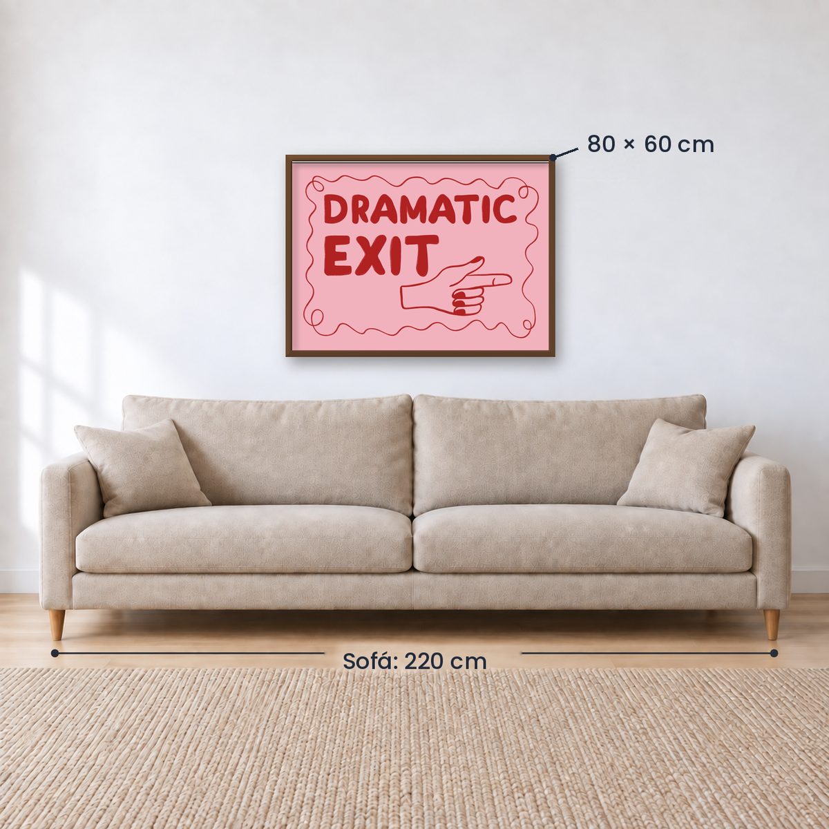 Cuadro Individual Frases, Dramatic Exit