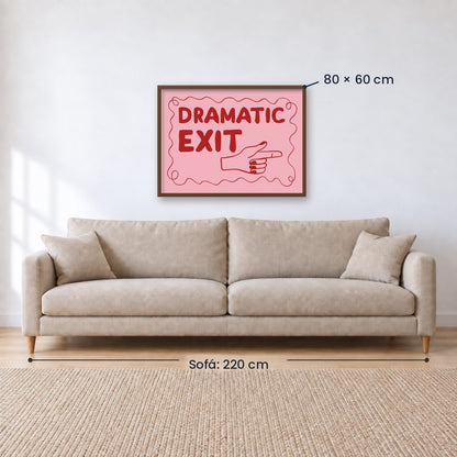 Cuadro Individual Frases, Dramatic Exit