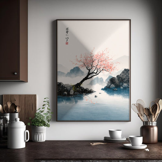 Cuadro Decorativo Japandi, Decoración Japonesa V