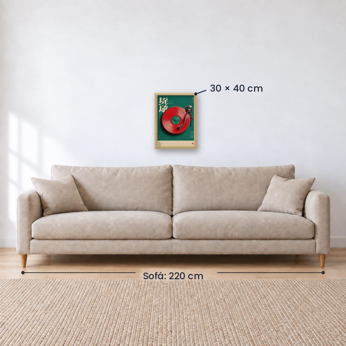 Cuadro Decorativo Japandi, Vinilo