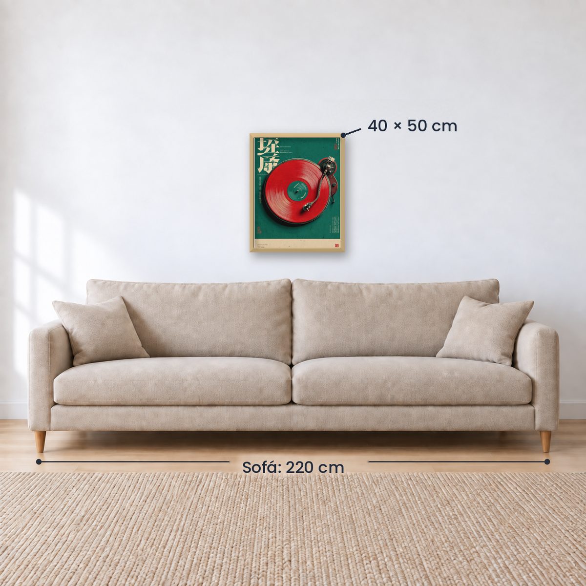 Cuadro Decorativo Japandi, Vinilo