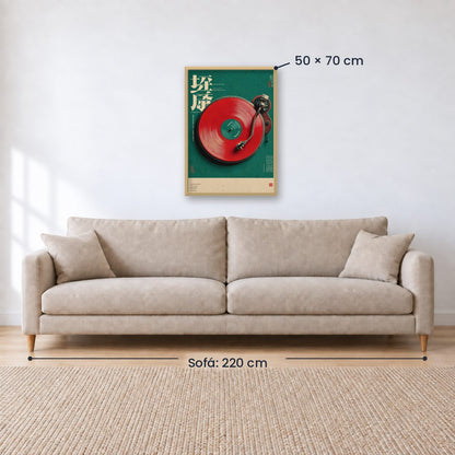 Cuadro Decorativo Japandi, Vinilo