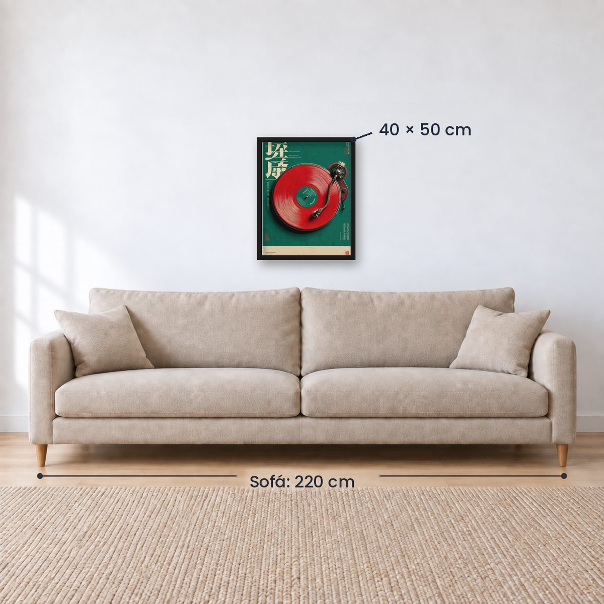 Cuadro Decorativo Japandi, Vinilo