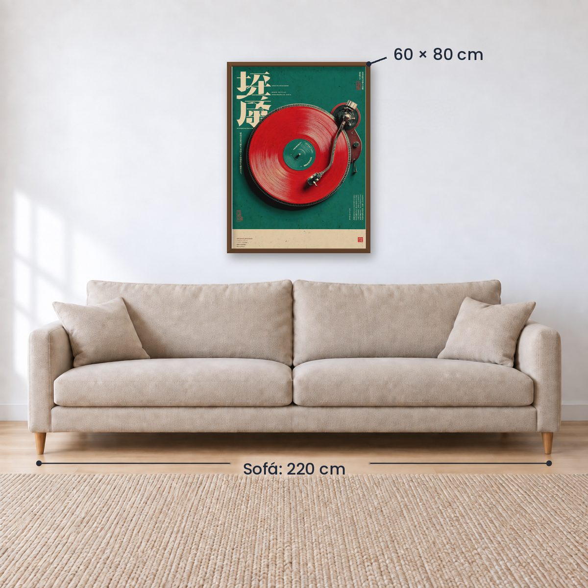 Cuadro Decorativo Japandi, Vinilo