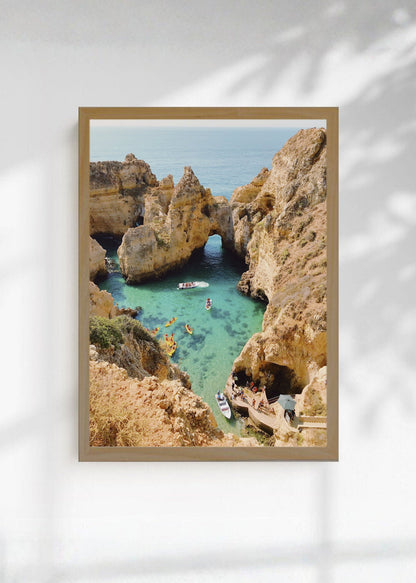 Cuadro Decorativo Playa, Acantilados Arcos Turquesa