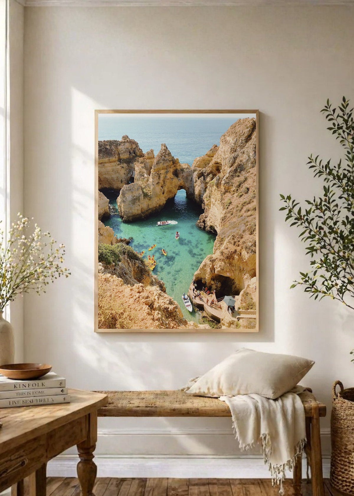 Cuadro Decorativo Playa, Acantilados Arcos Turquesa