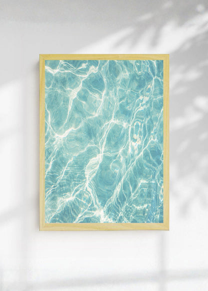 Cuadro Decorativo Playa, Agua Pileta Textura