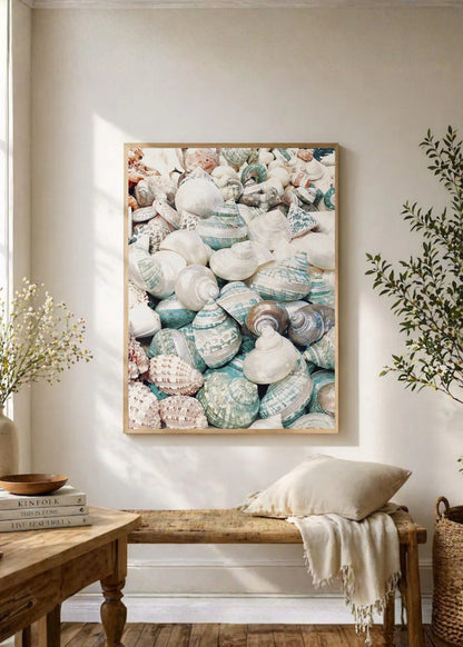 Cuadro Decorativo Playa, Caracoles Monton