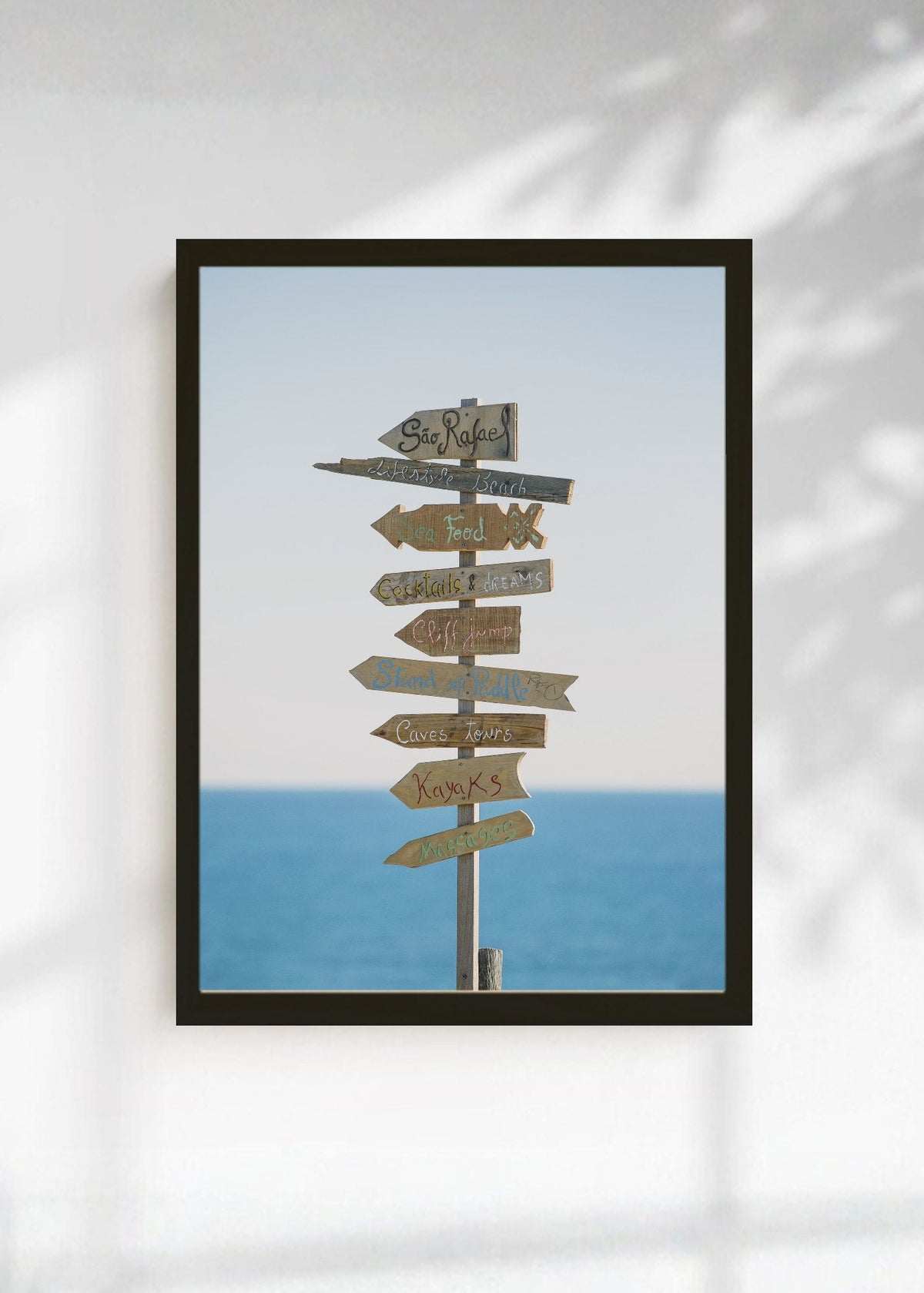Cuadro Decorativo Playa, Cartel Madera Destinos