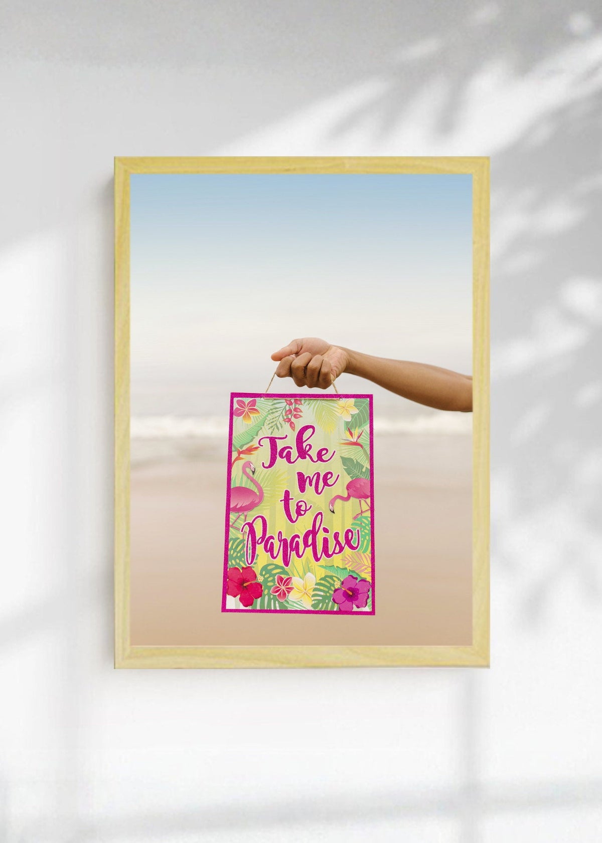 Cuadro Decorativo Playa, Cartel Take Me to Paradise