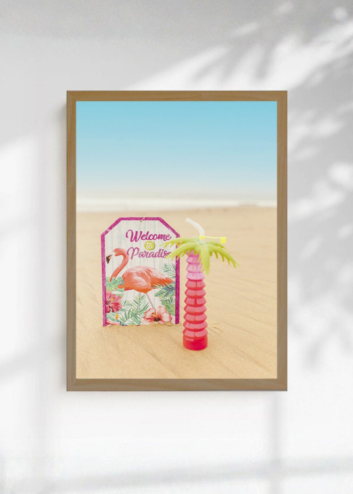 Cuadro Decorativo Playa, Cartel Welcome Paradise