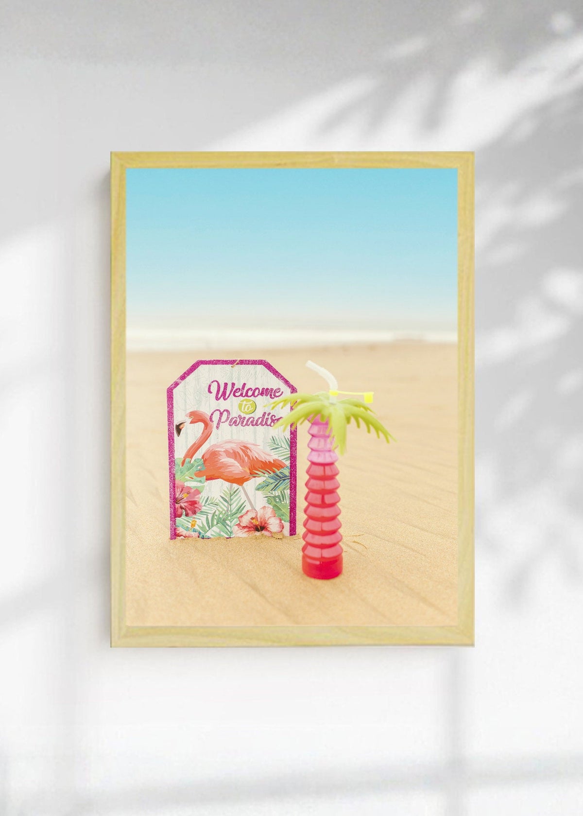 Cuadro Decorativo Playa, Cartel Welcome Paradise