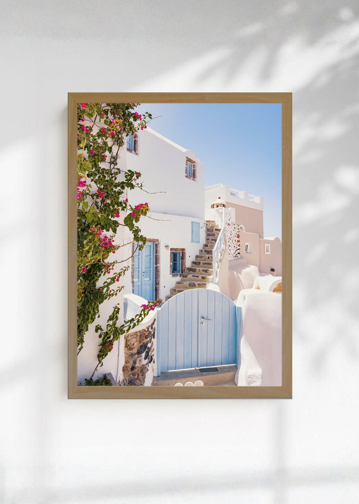 Cuadro Decorativo Playa, Casa Blanca Buganvilla